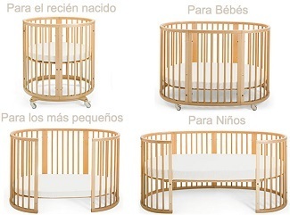 Cuna evolutiva según crece el bebé