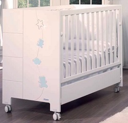 Cuna convertible en cama con cajonera