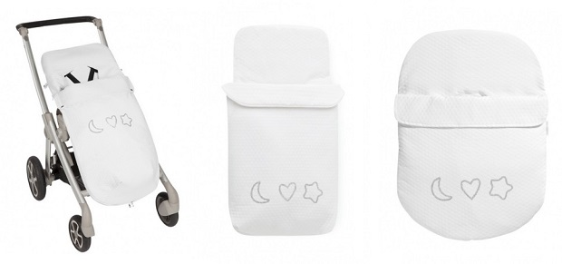 Sacos para silla de paseo, cuco y grupo 0 de Petit Praia colección Amour