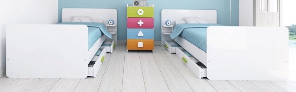 cunas convertibles para bebes en cama gemelares de alondra