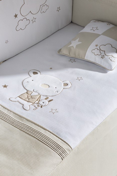 ropa de cuna para bebe de pirulos con algodon