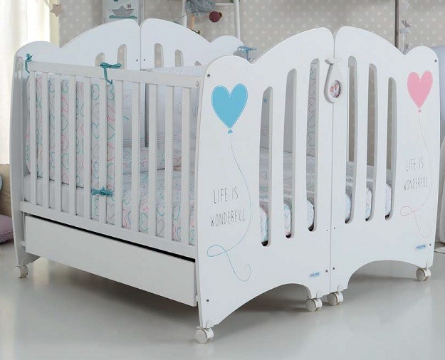 cuna para gemelos o mellizos con kit duo Micuna cuna para gemelos o mellizos con kit duo Micuna