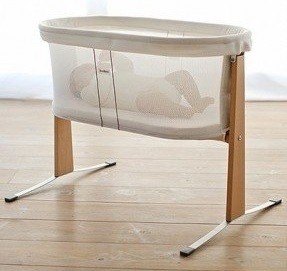 moises de rejilla para bebe con cesto transparente