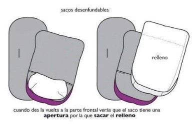 relleno extraible saco silla verano
