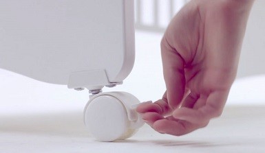 ruedas con freno para cunas de bebe