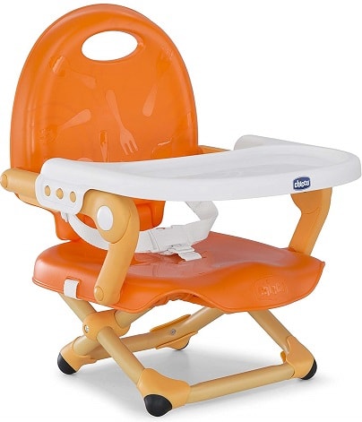 trona plegable de plastico con bandeja